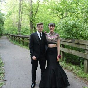 A prom or formal dress